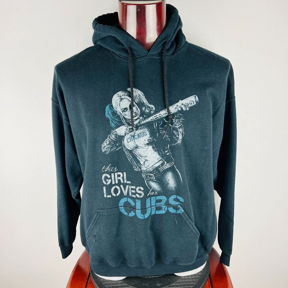 Harley Quinn This Girl Loves The Cubs XL Hoodie Pullover